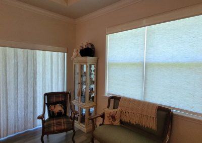 Long roman shades