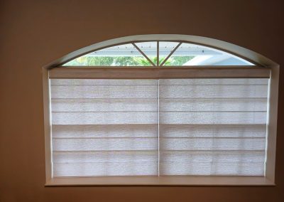 Arch roman shades